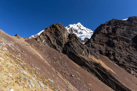 寒冷的 安第斯山脉 旗帜 风景 最高 冰碛 潘帕斯 地标