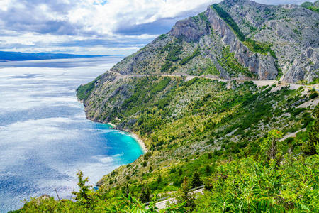 海滩 里维埃拉 旅行 旅游业 古老的 海岸 天空 亚得里亚海