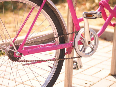自行车链和踏板