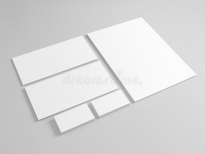 灰色品牌标识的空白模板