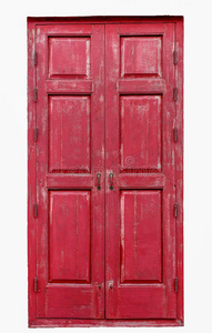 红色木门