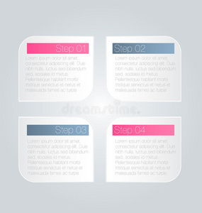 用于演示教育网页设计横幅小册子传单的业务信息图形选项卡模板。