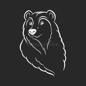 熊头标志模板标志