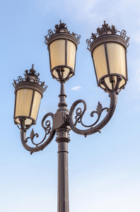优雅 能量 古董 古老的 照明 玻璃 公园 灯柱 外部 建筑学