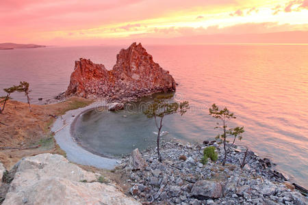 射线 萨满 俄罗斯 岩石 旅游业 空的 俄语 美丽的 自然