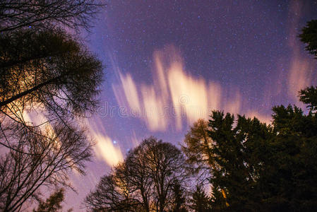 圣诞节 自然 天空 月亮 深的 繁星 星光 闪烁 幻想 明星