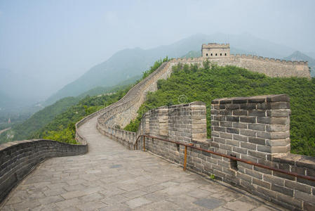 亚洲中国,北京,历史建筑,长城居庸关,瞭望塔,烽火台照片
