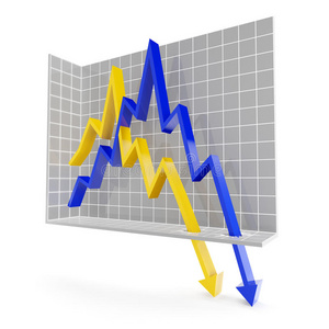 具有下降趋势的图表