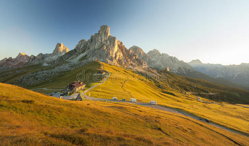 风景 阿尔卑斯山 欧洲 吉奥 高的 帕索 明信片 徒步旅行