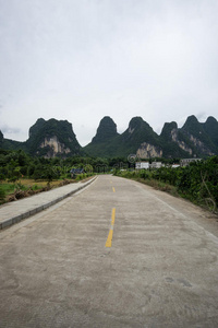 丽江 灌木 旅行 亚洲 阳朔 乡村 通路 国家 夏天 广西