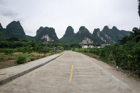 喀斯特 旅游业 广西 早晨 走道 瓷器 中国人 旅行 乡村