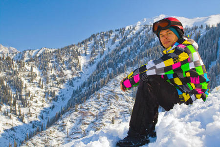 雪山运动人