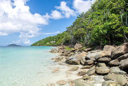 放松 海湾 风景 加勒比 海洋 热的 求助 美丽的 海岸线