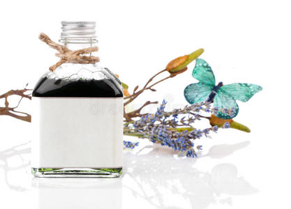 瓶子 化妆品 芳香疗法 按摩 花的 康复 本质