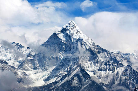 阿玛达布拉姆山在尼泊尔喜马拉雅
