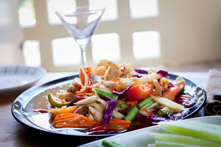 索姆 食物 盘子 营养 烹饪 午餐 亚洲 健康 草本植物