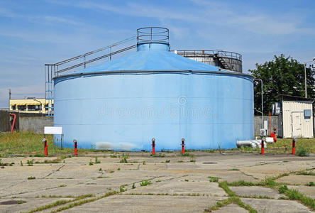 集中 混凝土 复制 管道 行业 能量 天空 工厂 建筑 存储