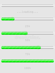 绿色进度条照片