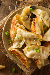 日本 食物 开胃菜 晚餐 自制 脆的 饺子 锅贴 油炸 美食家