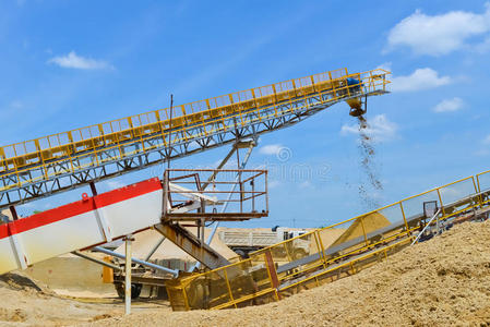 采砂输送机图片