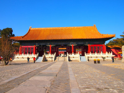 伟大的 八达岭 旅行 北京 长岭 瓷器 屋顶 旅游业 冬天