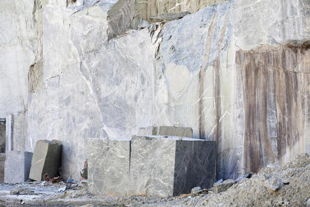 岩石 希腊 重的 花岗岩 领域 风景 矿井 大理石 建设
