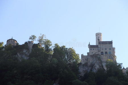 城堡 德语 施洛斯 悬崖 建造 自然 房子 风景 利希滕斯坦