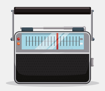 古董 立体声 音频 多媒体 音乐 技术 声音 插图 命令