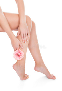 美女 成人 照顾 复制空间 身体 脂肪团 美丽的 芬芳 足部护理
