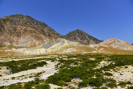 地面 风景 希腊 爱琴海 吸引力 尼西罗斯 希腊语 地质