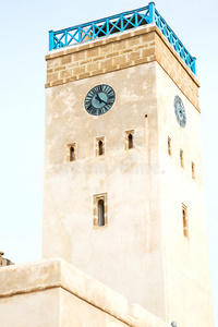 房子 清真寺 摩洛哥 教堂 时钟 古董 阿拉伯语 地标 文化