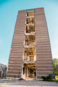 波尔塔瓦 摧毁 建筑学 老年人 房间 被遗弃的 框架 行业