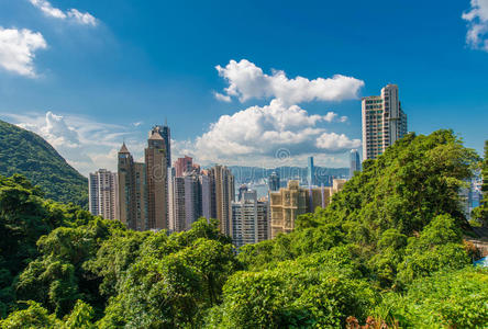 黄昏 亚洲 地标 港湾 城市 中心 中国人 风景 经济 大都市