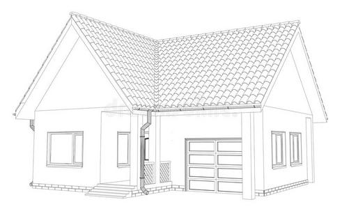 建设 新的 行业 动态 蓝图 住房 绘画 网格 建造 建筑学