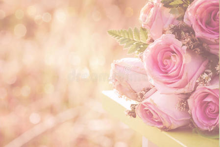 结婚 花瓣 芳香 罗莎 花的 礼物 玫瑰 假期 花束 特写镜头