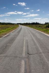 空沥青道路透视图