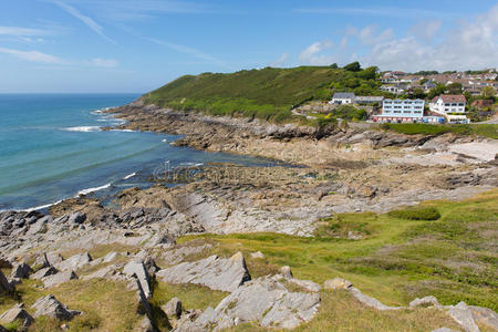 王国 咕哝 沿海 近的 斯旺西 假日 海岸线 下一个 风景