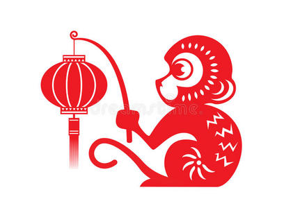 可爱的 财富 中国人 动物 假日 庆祝 日历 占星术 插图