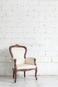 房间 座位 复古的 家具 扶手椅 古董 地板 混凝土 椅子