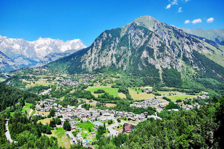 圣徒 高的 万宝龙 天空 欧洲 景象 草地 阿尔卑斯山 意大利语