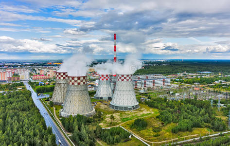城市供暖和发电厂。 泰门。 俄罗斯
