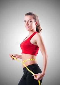 肌肉组织 节食 运动 脂肪团 厘米 美丽的 健身 控制 饮食