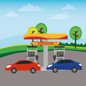 加油站的设计图片