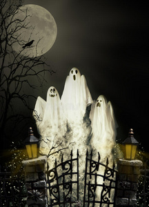 万圣节鬼魂图片