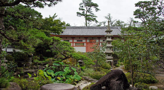 日本寺山居别墅花园照片