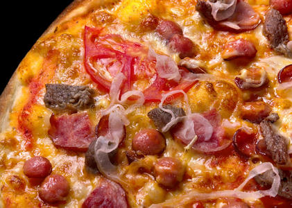 奶酪 香肠 地壳 番茄 小吃 形象 食物 意大利语 披萨