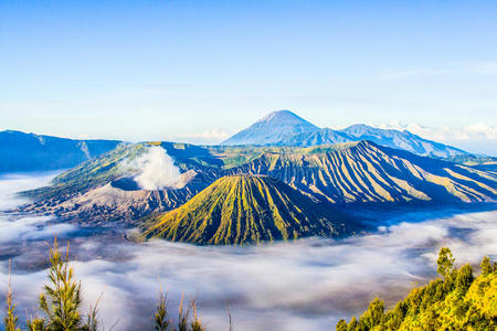 布罗莫火山，东爪哇，印度尼西亚