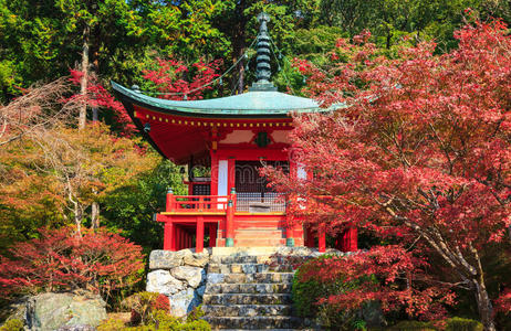 日本京都，秋天的大寺