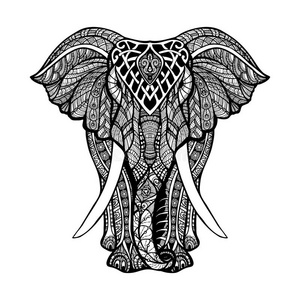 装饰大象插图