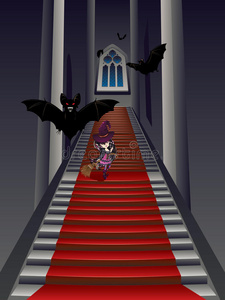 恐怖的楼梯图片